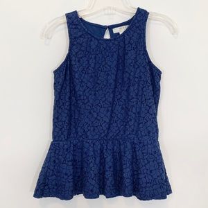 Kenar Peplum Laced Top